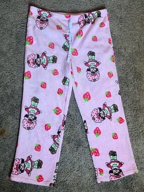 Pink Strawberry Shortcake Pajama Pants Sz XXL